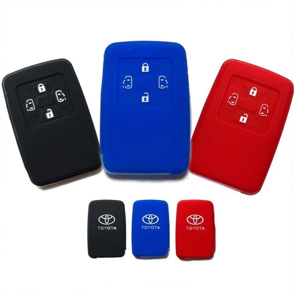 TPU Car Key Cover Protector – White – Fits Toyota Estima & Alphard 5-Button Key 2006-2013