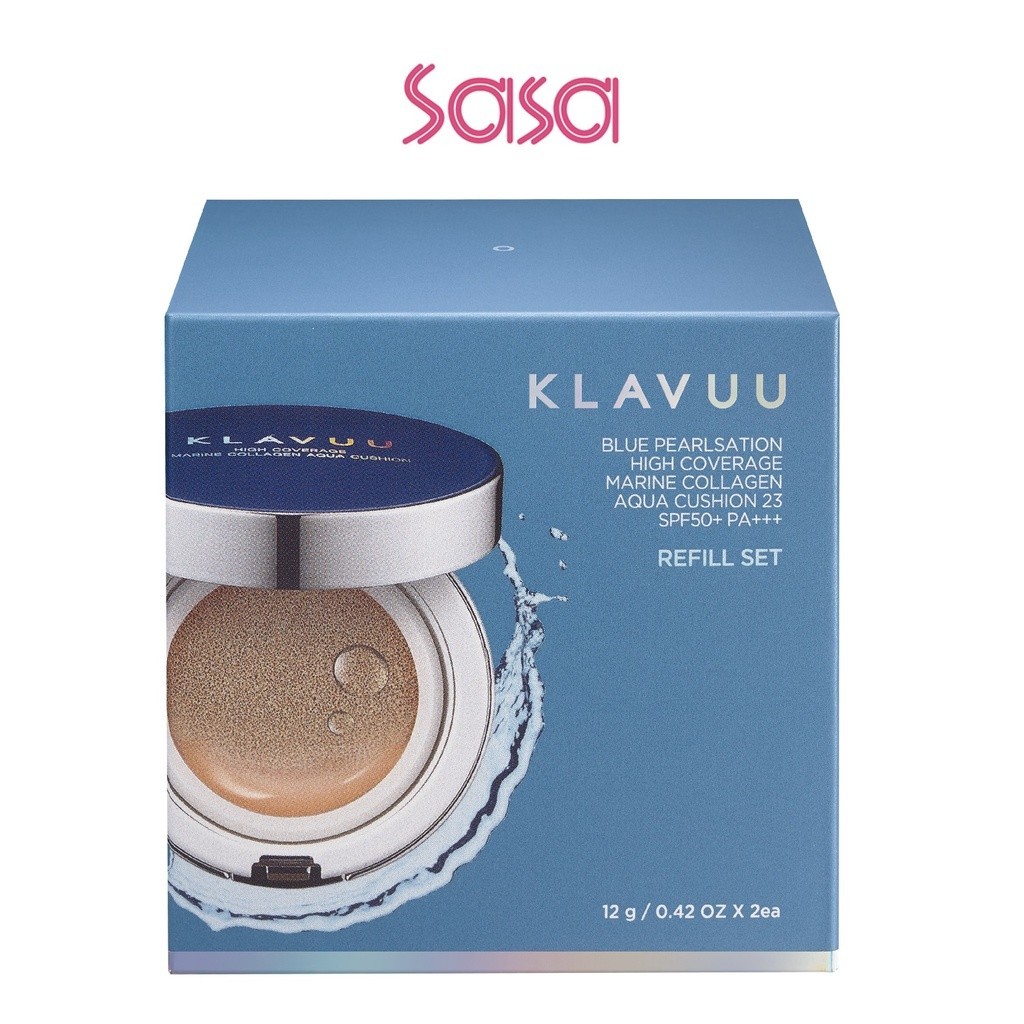 KLAVUU : Blue Pearlsation High Coverage Marine Collagen Aqua Cushion ...