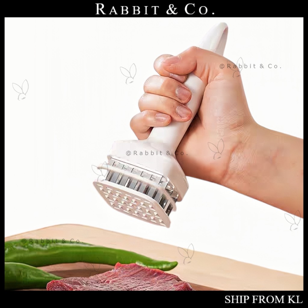 R&C Stainless Steel Mincer Meat Tenderizer Hammer for Steak Turkey