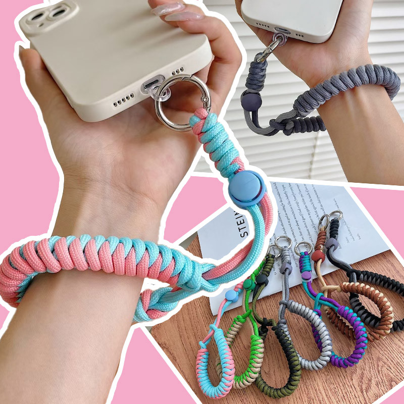 Weave Mobile Phone Lanyard Hanging Decoration Can Be Carried Twist Rope ...