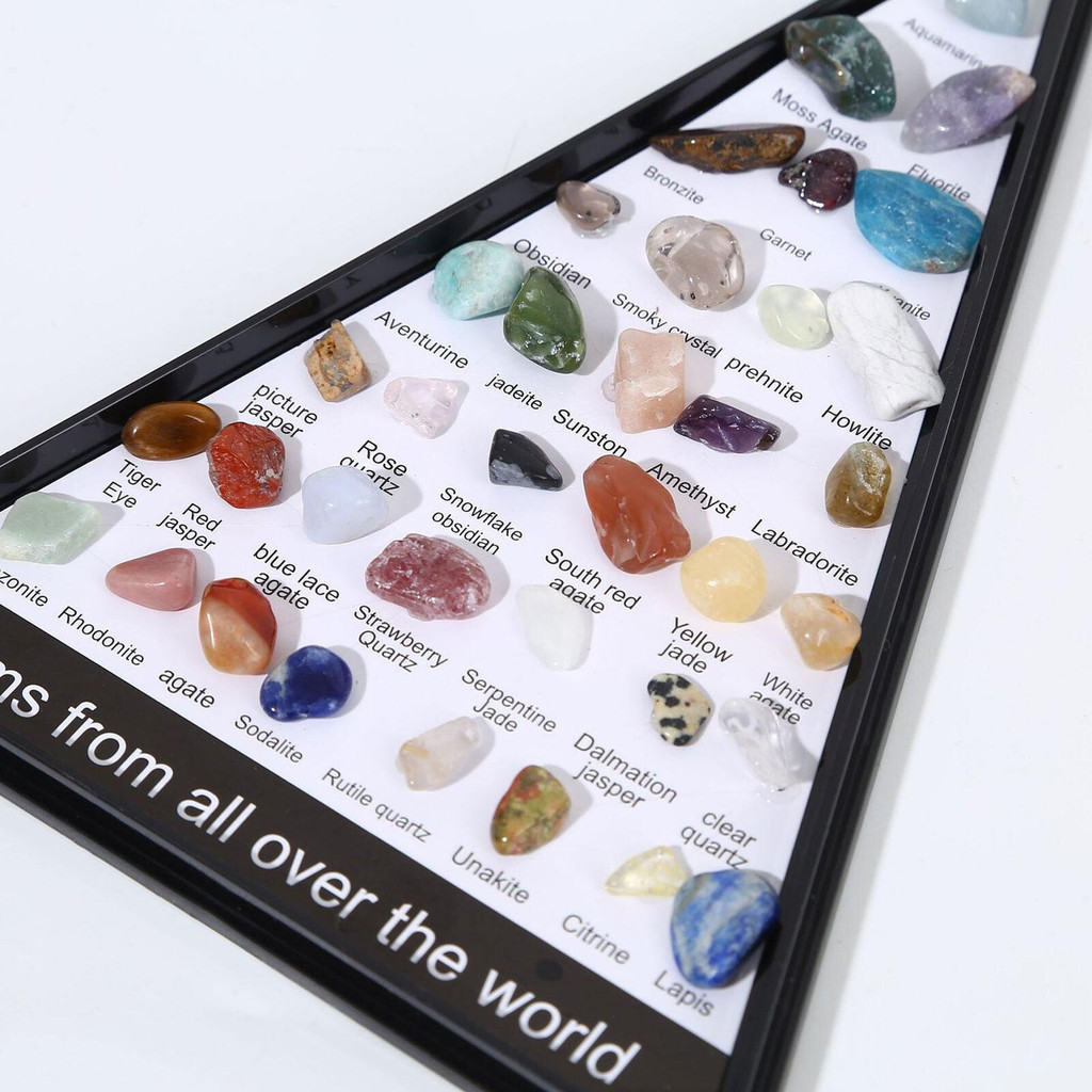 Rock and Mineral Educational Collection 36pcs Geology Gem Kit In A ...