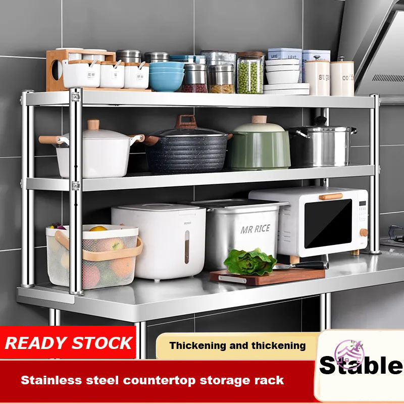 🍂Ready Stock🍂Stainless steel workbench storage rack/operating table ...