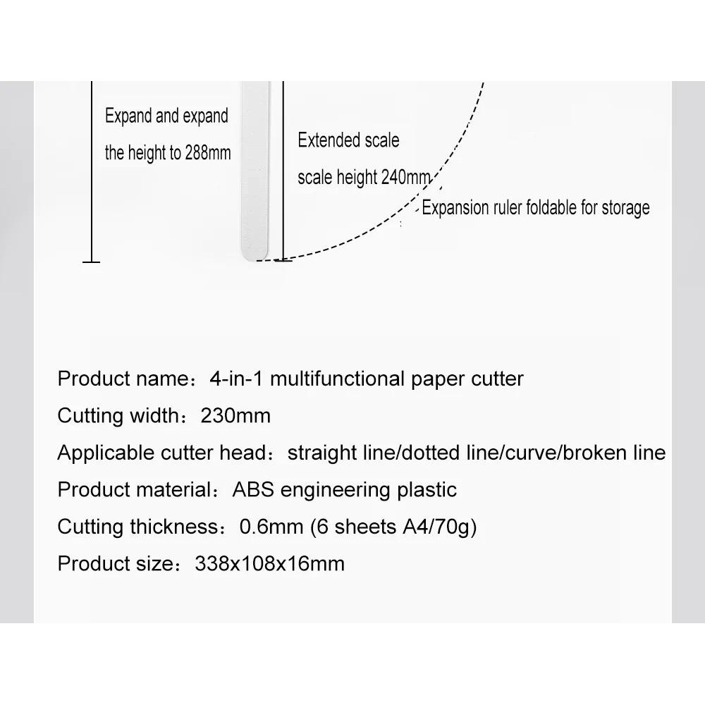 JIANWU Four-in-one Multifunctional Paper Cutter Art Material Cutting ...