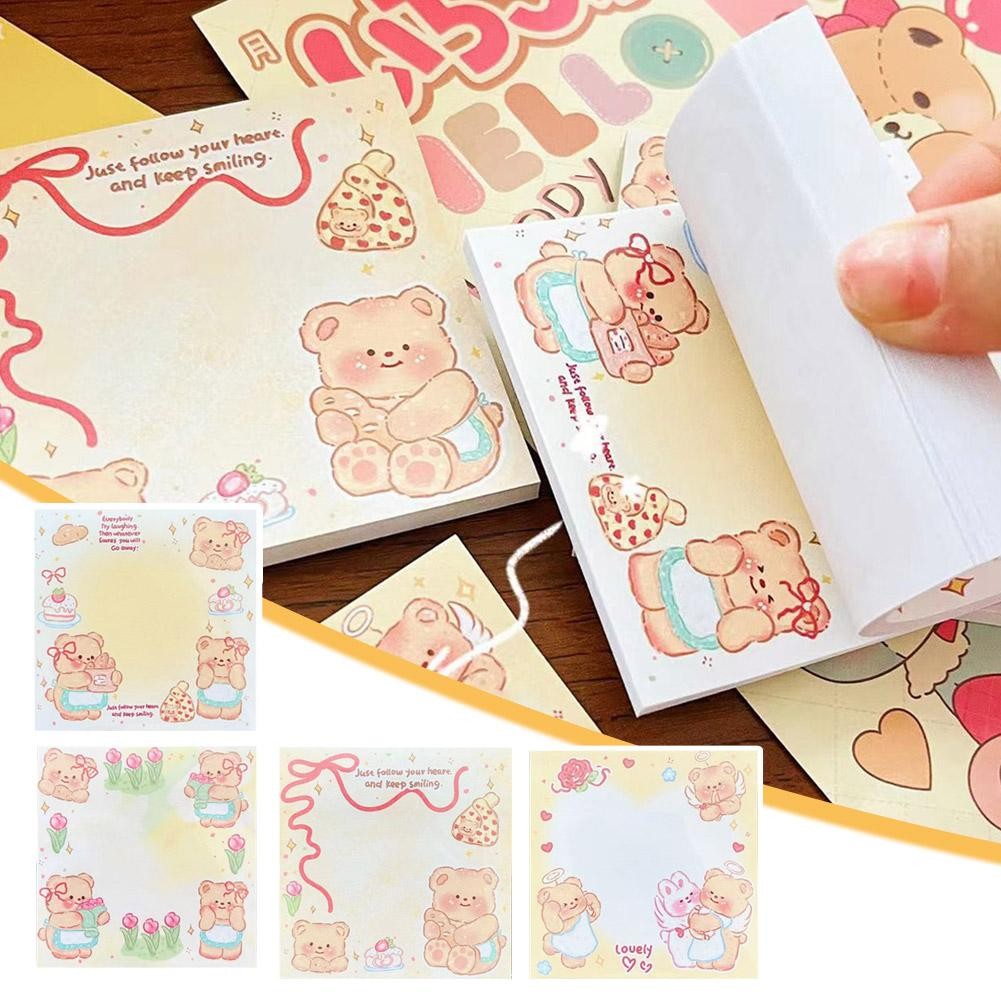 Butter Bear Sticky Notes New Message Notes Office Study Cartoon Cute ...