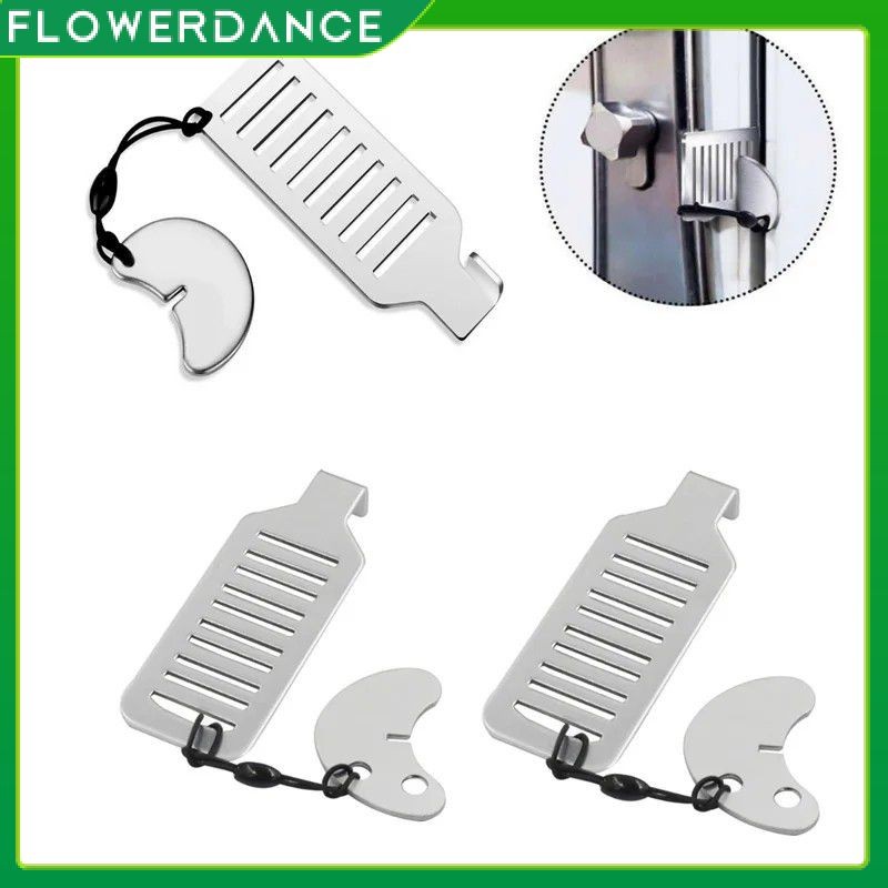 Stainless Steel Punch-free Door Locks Anti-theft Door Stop Portable ...