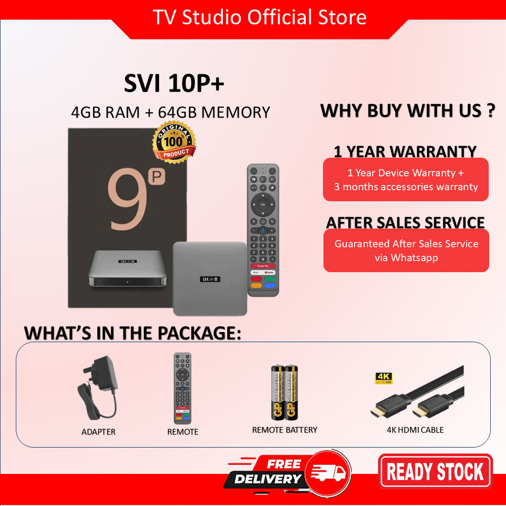 SVl 小云 9P/ 9S TV Android Setup Box Turn your TV Smarter | Shopee Malaysia