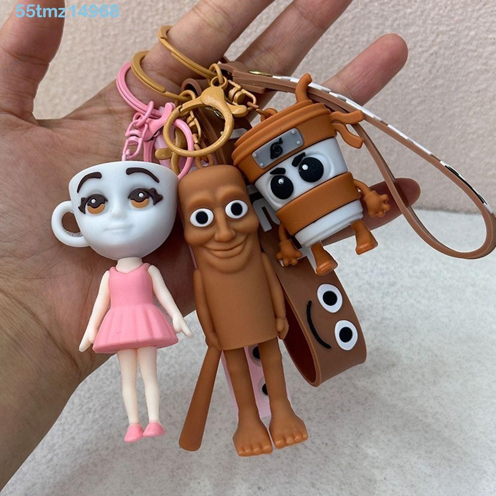 TMZ1 Brainrot Animals Keychains, Shimpanzini Abstract Design Italian ...