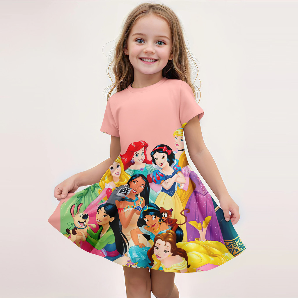 open lace back dress Posh Peanut Girl's Disney Tiana Twirl Dress in Green, 10Y-12Y, Viscose from Bamboo