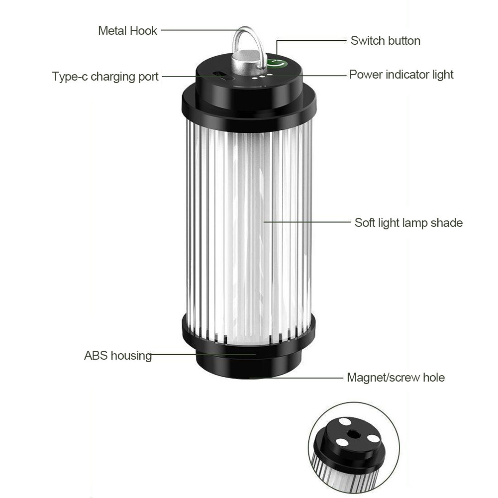 2000mAh Camping Lantern Light 38 Explore USB Rechargeable Camping