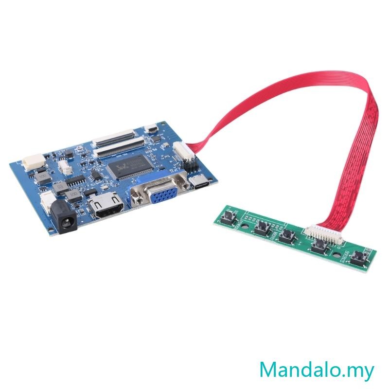 1024x600 40Pin LVDS TTL Controller Board – 1CH, Touch-Unterstützung, 8Ω 2W Verstärker, Für 10V LED
