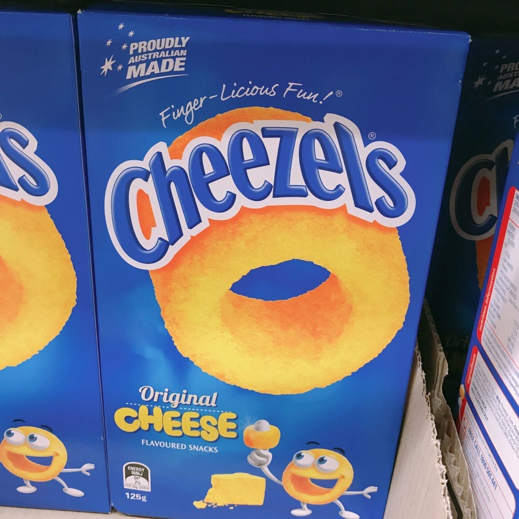 [4 Bags Packaging] Australia Cheezels Corn Cheese Ring Cheese Ring 125g ...