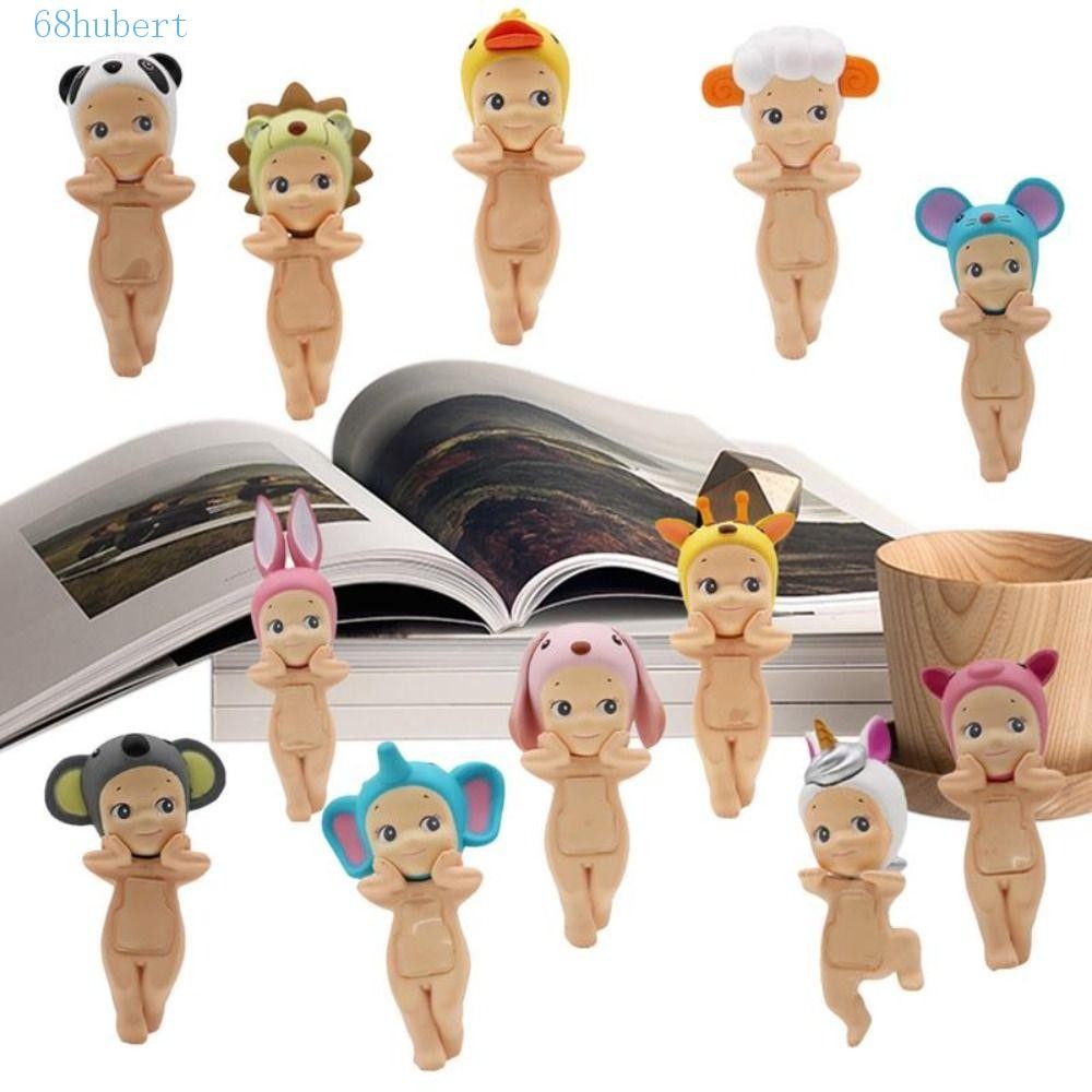 HUBERT Sonny Angel Anime Figures, Desk Ornament Animal Hat Hippers ...