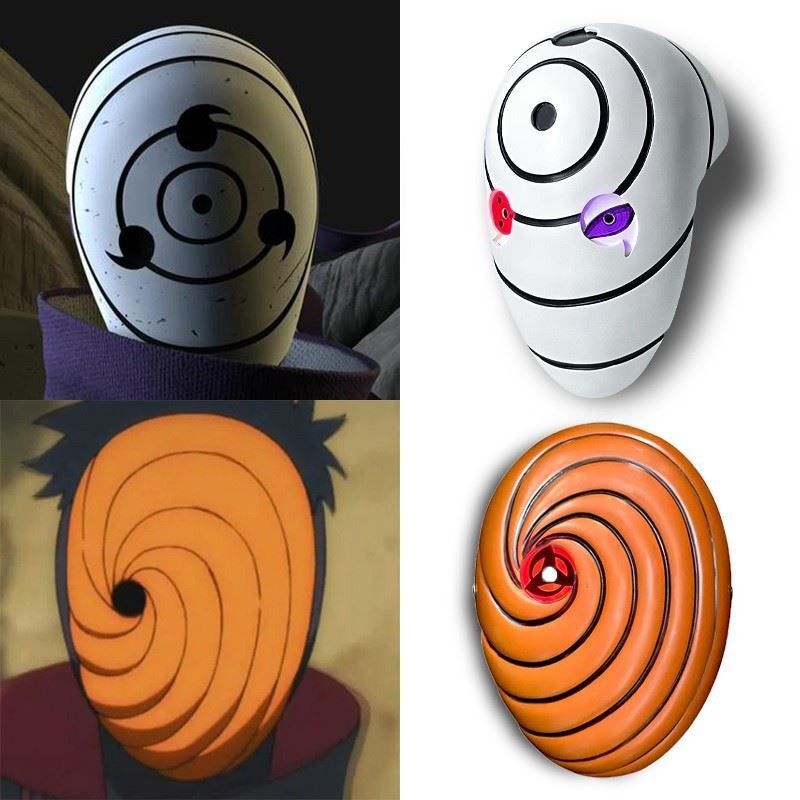 Naruto Uchiha Obito Madara White Mask Akatsuki Three Tomoes White Zetsu ...