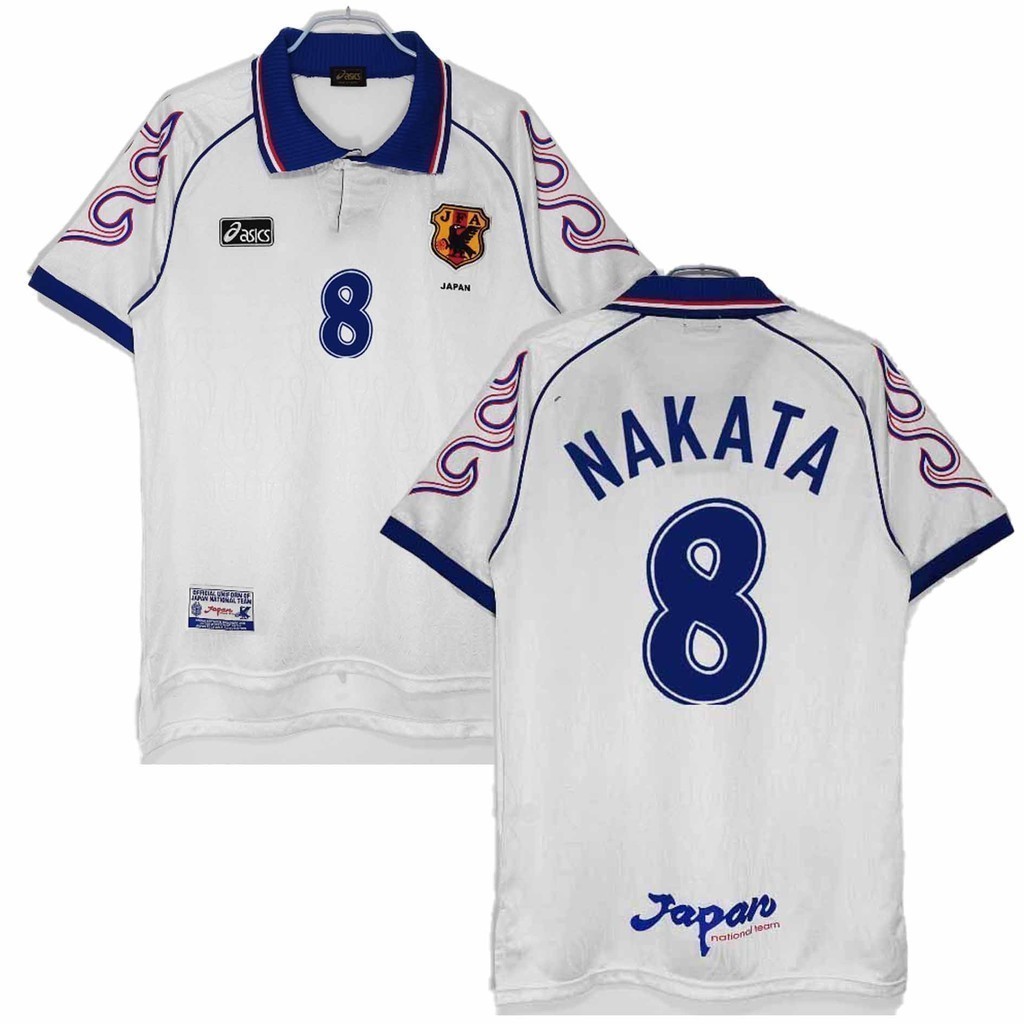Retro Issue 1998 Japan Away NAKATA 8 Soccer Jerseys Football Shirt