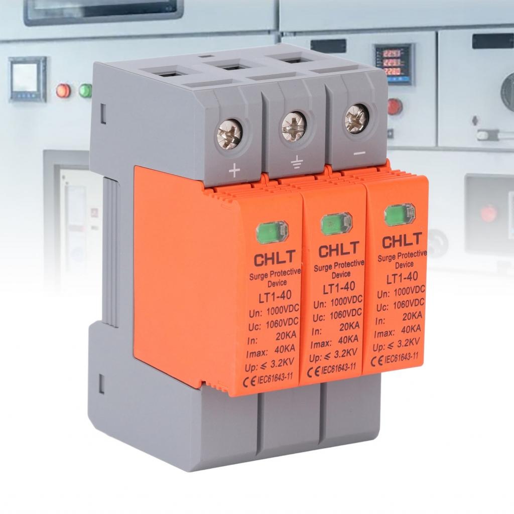 Soxii 3P Surge Protector 1000VDC 35MM Rail Mount IP20 Guard Level Low ...