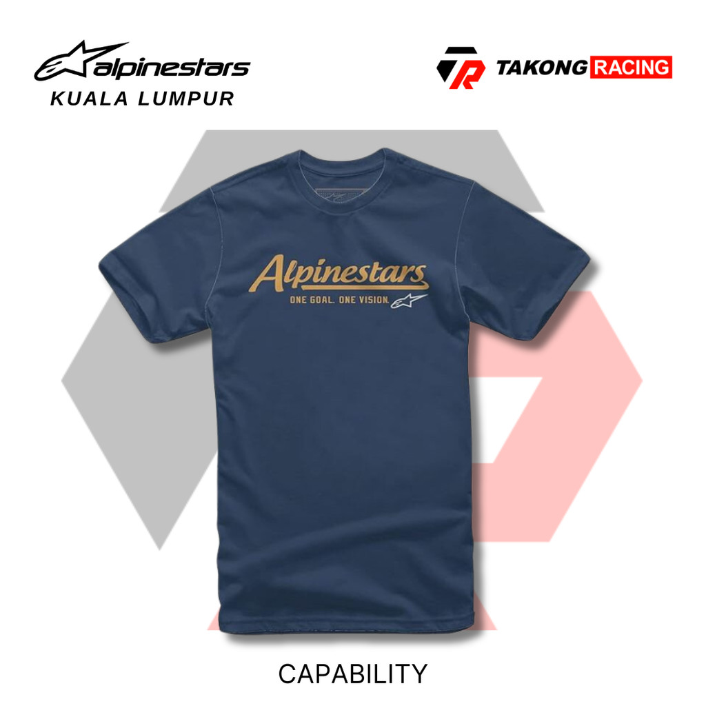 Alpinestars Camiseta Raglán Prémium Con Botas Para Hombre, Negro/Blanco