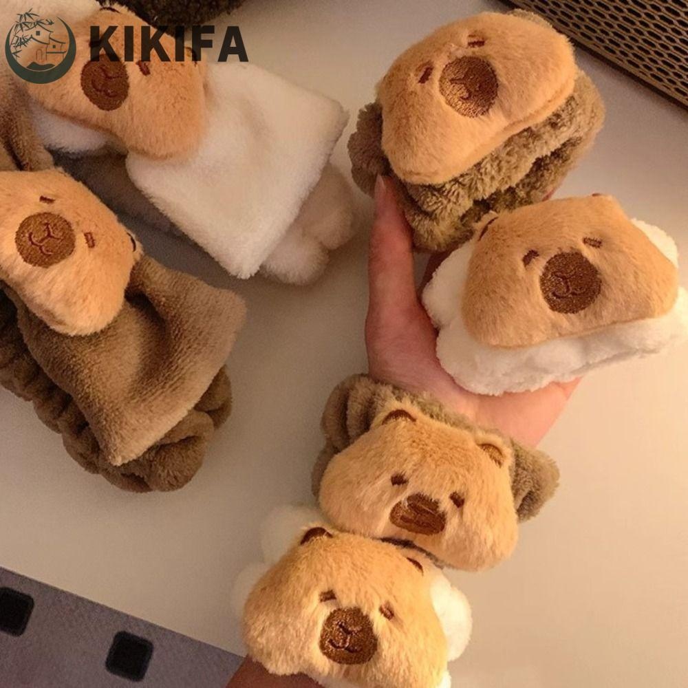 KIKIFA Capybara Headband, Cuffs Towel Band Comfortable Kapibara Face ...