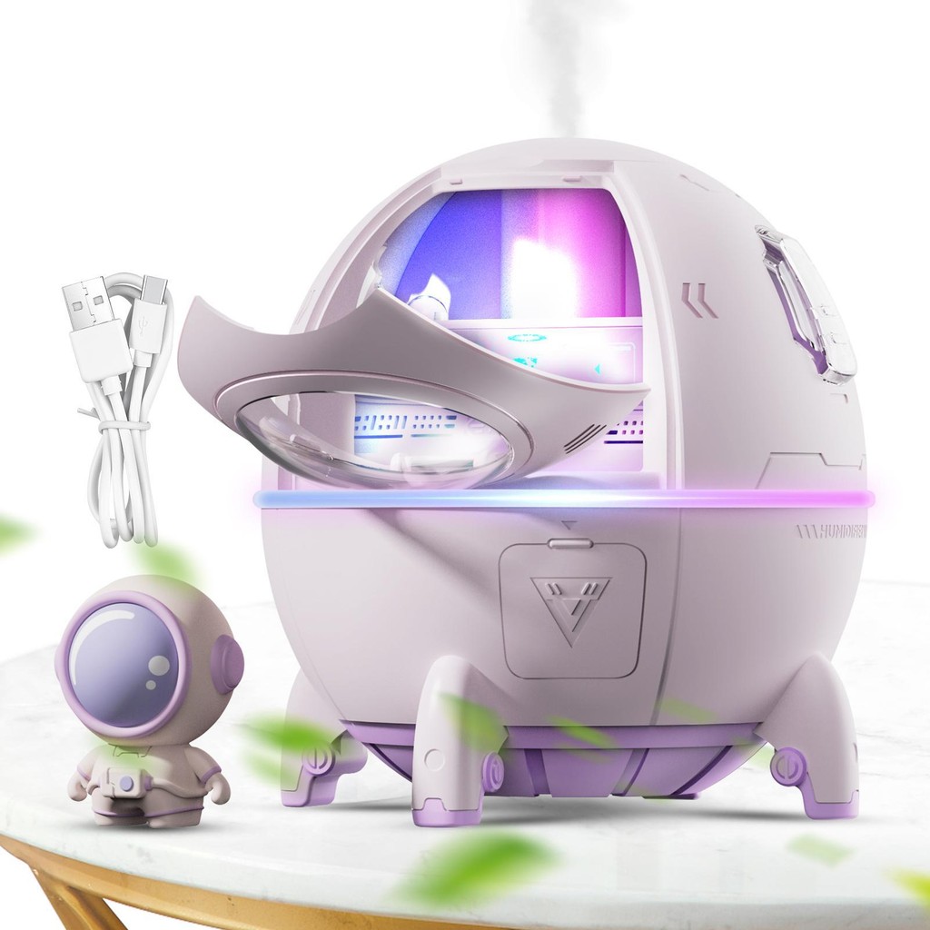 Quiet Air Humidifiers 220 ml Bedroom Humidifier in Spaceship Shape ...