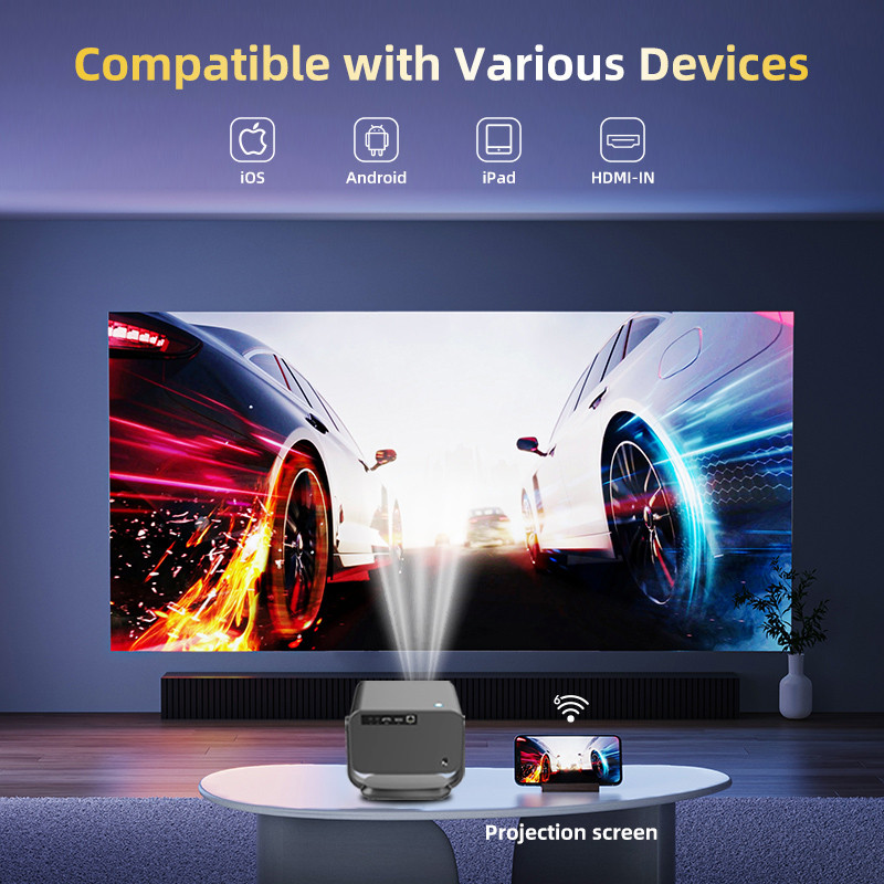 HK p20pro overseas version home bedroom ultra high definition projector ...