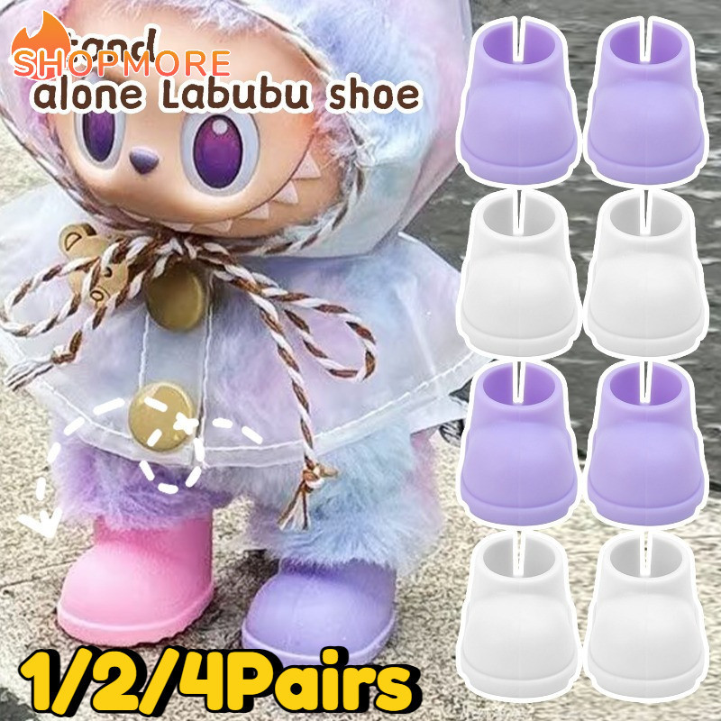 Plastic 17CM Labubu Standing Shoe Dolls Accessory- Multiple Colors ...