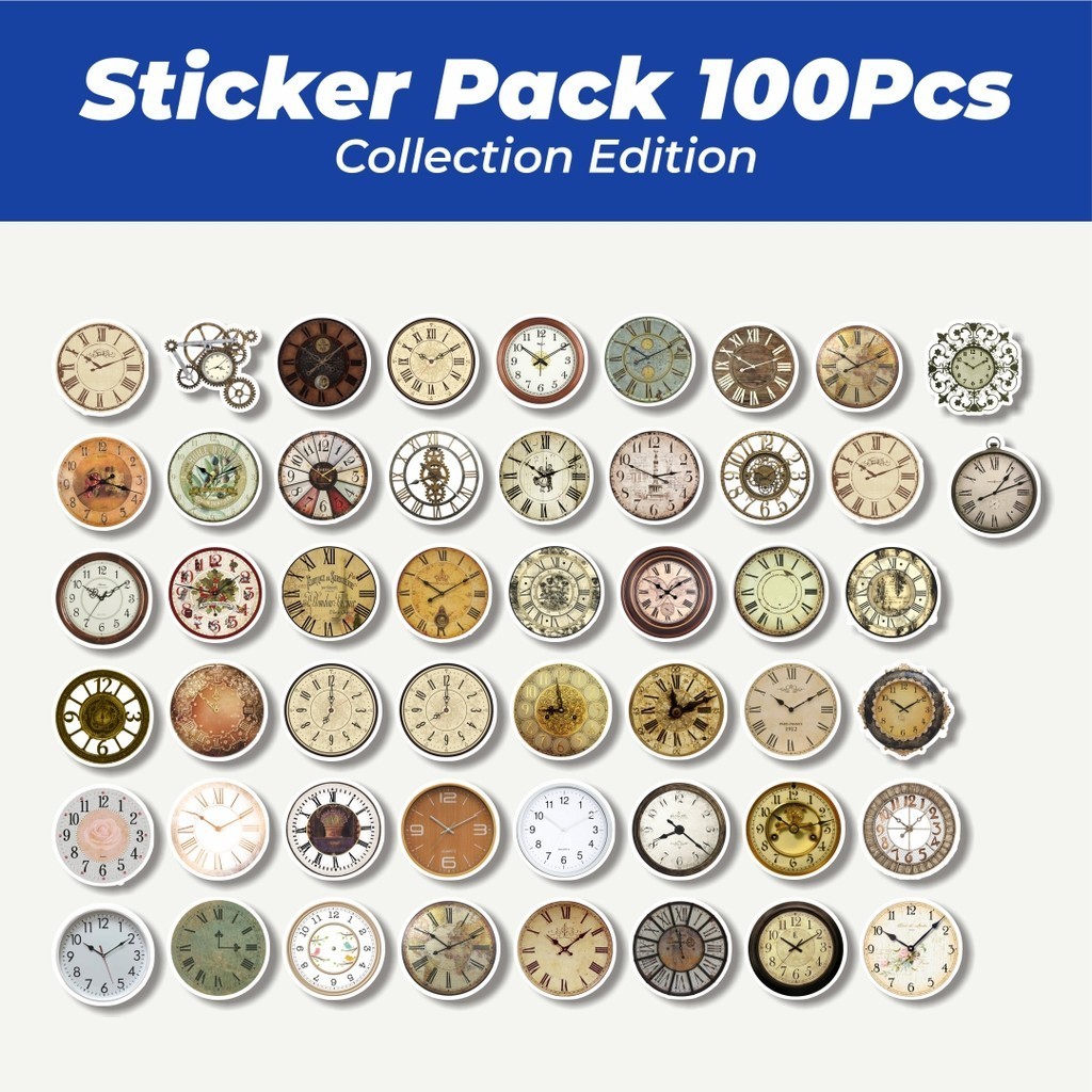 Hot Vintage Watch Stickers [Classic] Cute Waterproof Stickers Adhesive ...