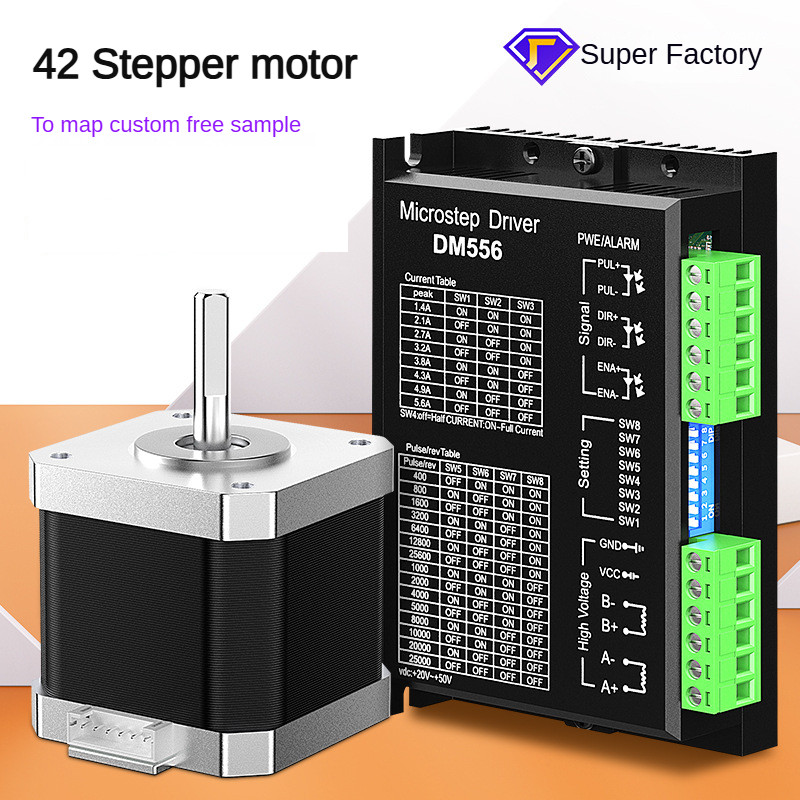 42 Stepper Motor NEMA17 Micro AC 3D Printer Silent Gear Stepper Motor ...