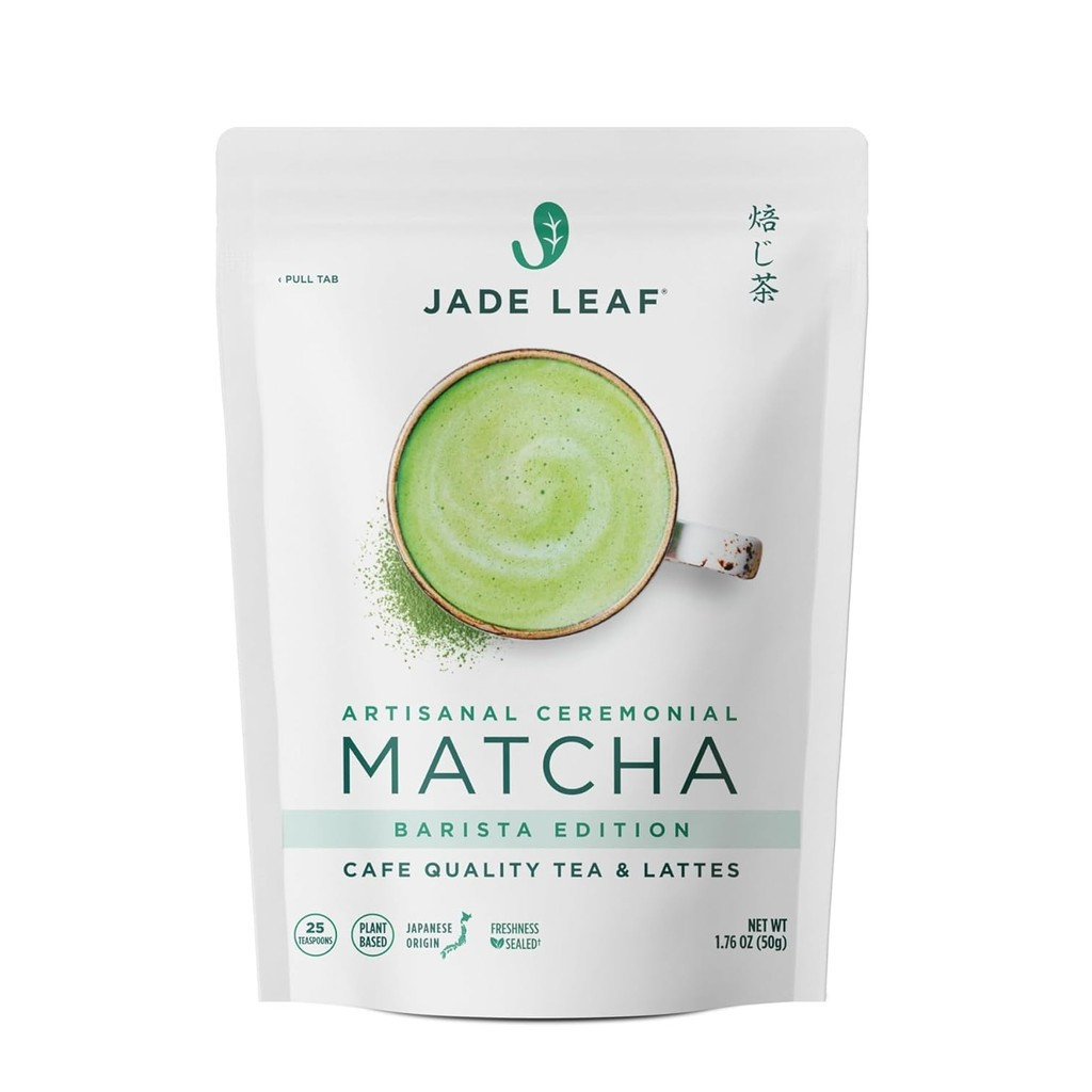 Jade Leaf Matcha Ceremonial Grade Matcha Green Tea Powder - Barista ...