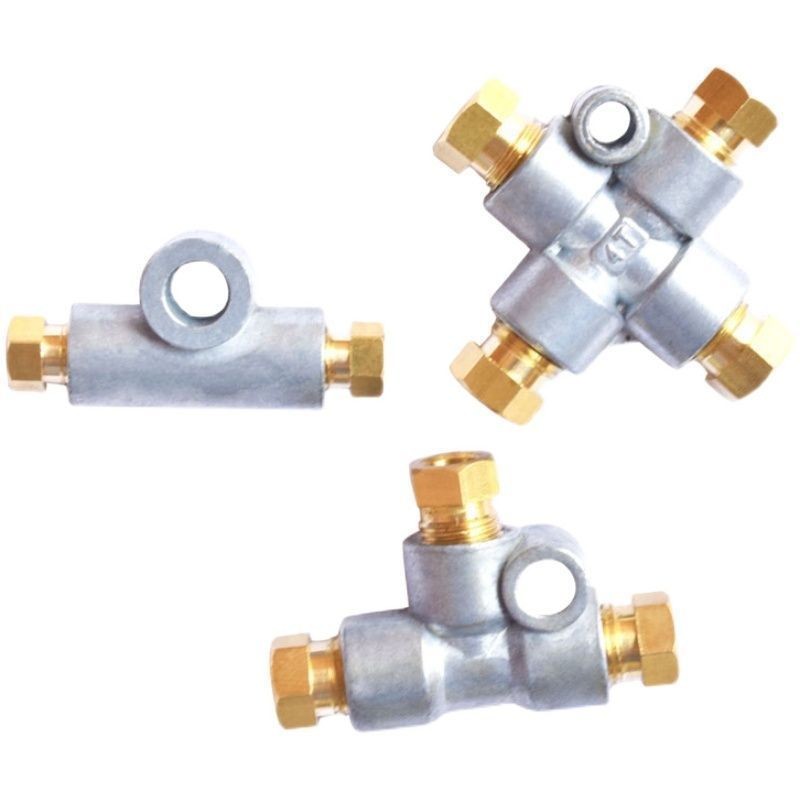Fixed Dual-Way Three-Way Cross Four Oil Pipe Joint Oil Separator Oil ...
