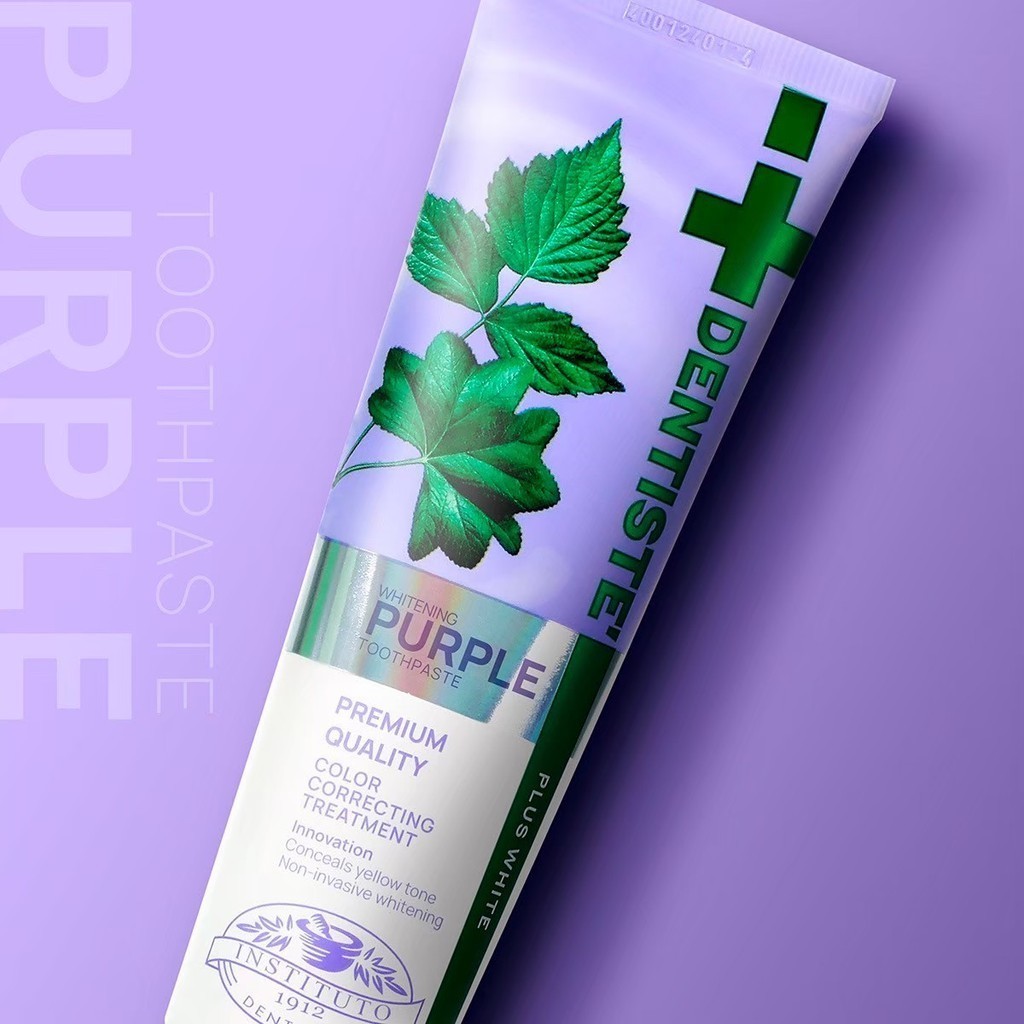 [Pack Of 3 Great Value] Dentiste' Purple Toothpaste 100 g. Urgent White ...