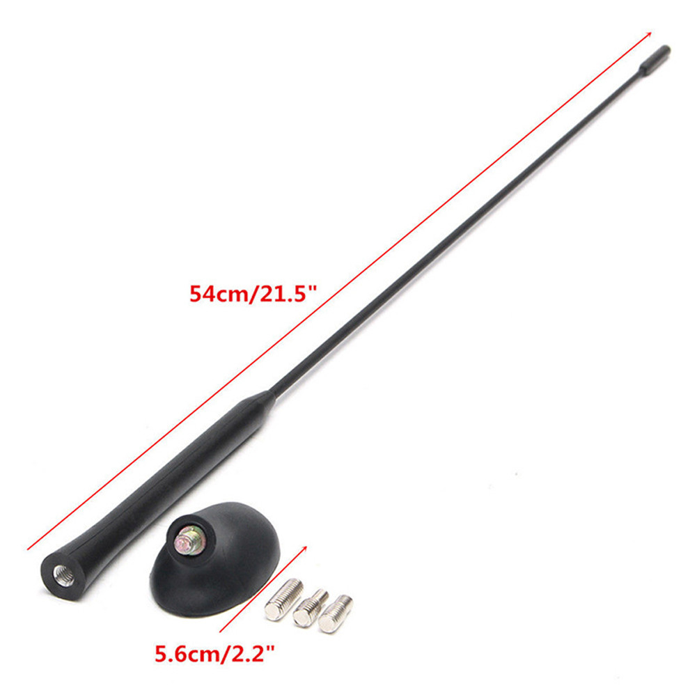 Aerial Base Mast Seal Rod Rubber Roof AM/FM Antenna Mast Base Kit Car ...