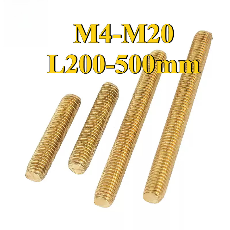 [Quick Shipment] Threaded Rod Screw Bar Stud/Brass Rod Full Thread Bar ...