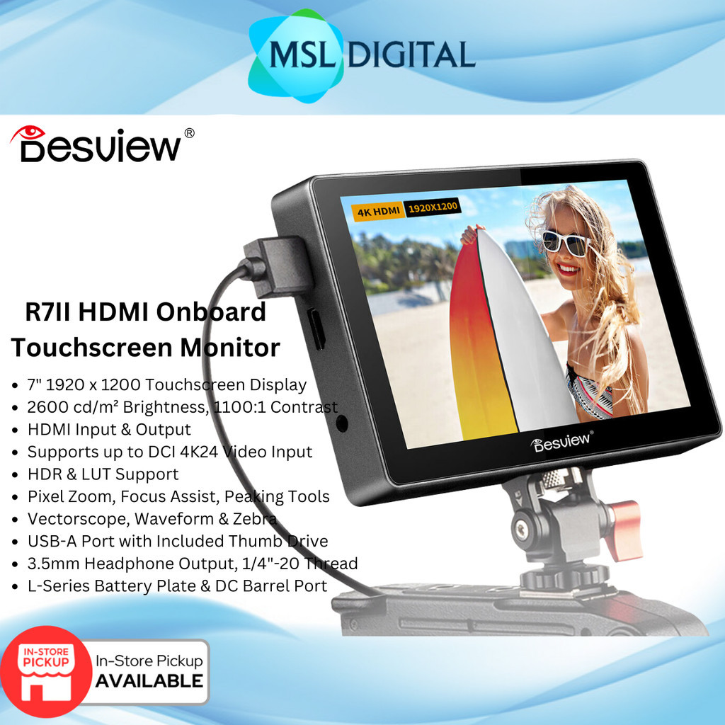 Desview R7 II HDMI Onboard Touchscreen Monitor (7