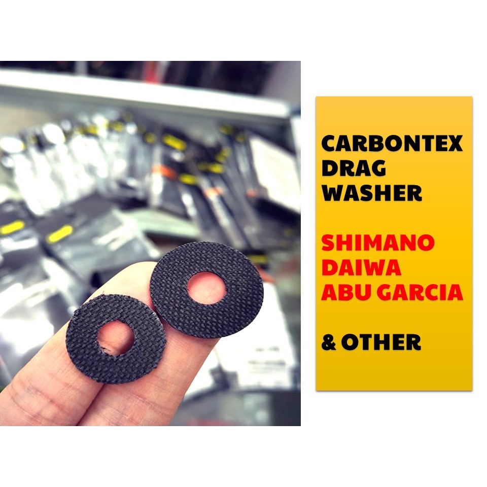 Shimano Carbontex Drag Washer Kit For Calcutta 700 & 700S Baitcasting Reels (90-96) - 4 Pack