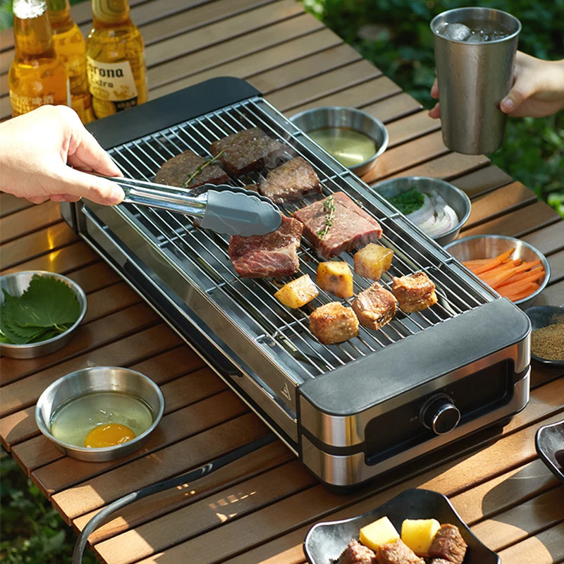 Automatic Smokeless BBQ Machine Electric Grill Kebab Barbecue Griddle ...