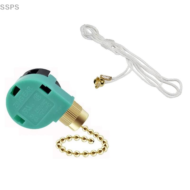 [SSPS] Ceiling Fan Switch 3 Speed 4 Wire ZE-268S6 Fan Pull Chain Speed ...