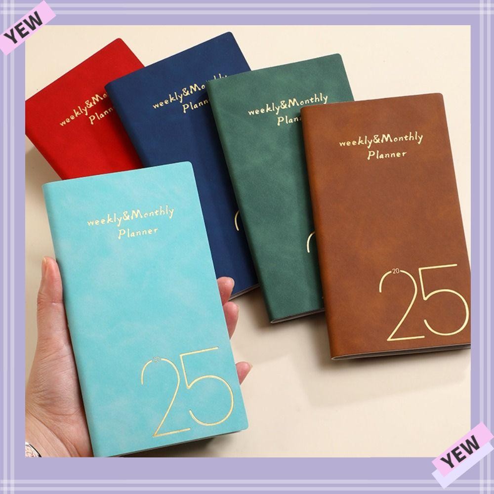 YYE Diary Weekly Planner, Pocket A6 2025 Agenda Book, High Quality with ...