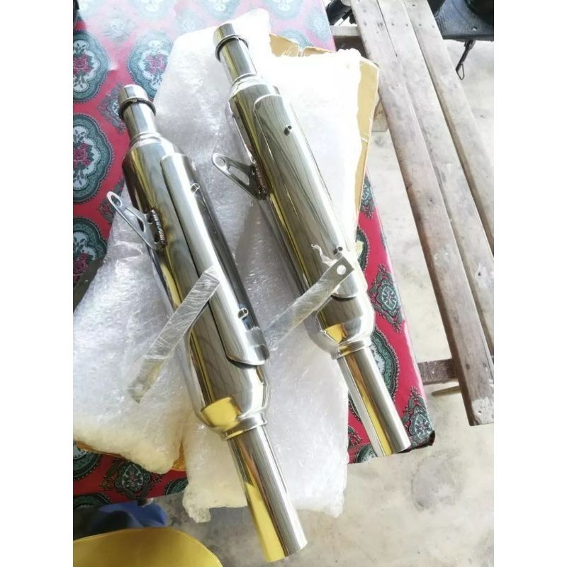 Mx Exhaust royal enfiled 500 royal enfield 350 full stainless on ready