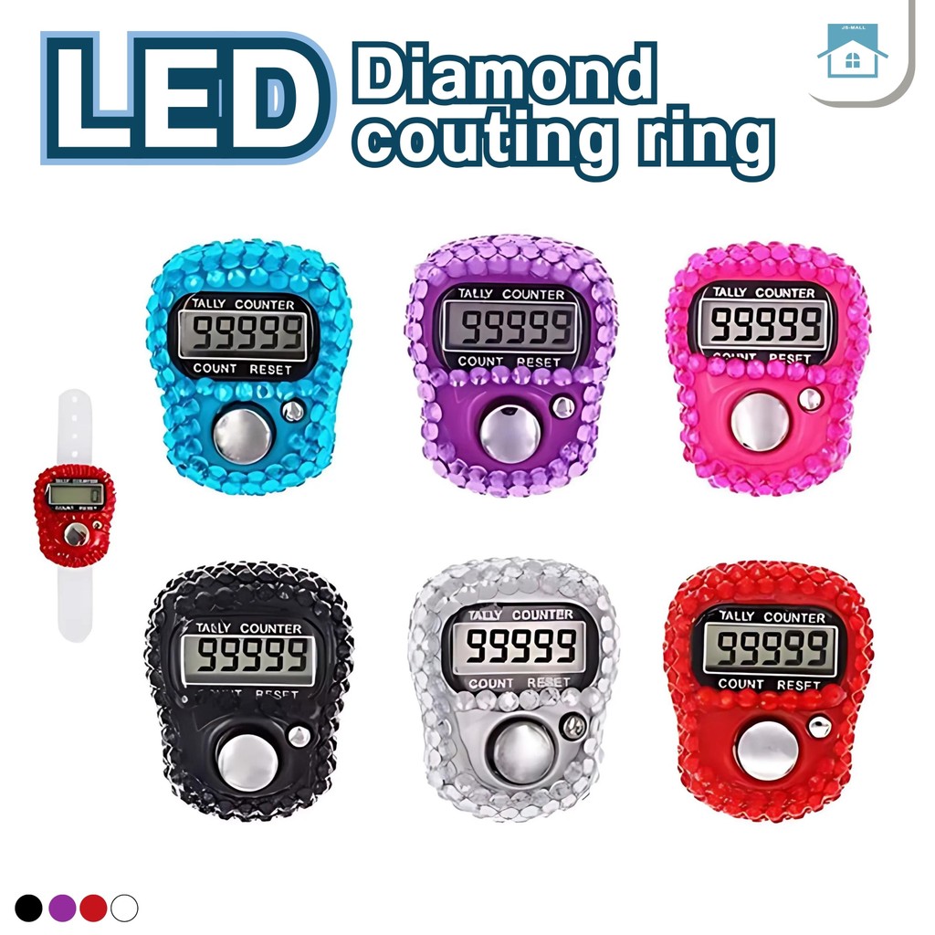 Finger Counter Compass 5 Digital LED Electronic Handheld Tally Counter ...