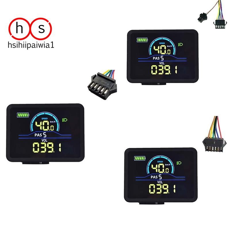 H6c Electric Bike Lcd Display Meter 24v-60v E Scooter Lcd Panel Color Screen With Usb Uart For Elec - 5