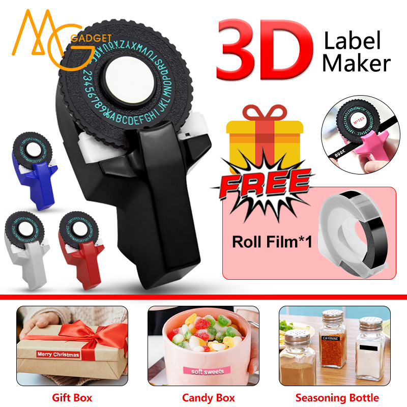 Motex Label Maker Label Refill Diy Tape Writer 3D Label Maker Manual ...