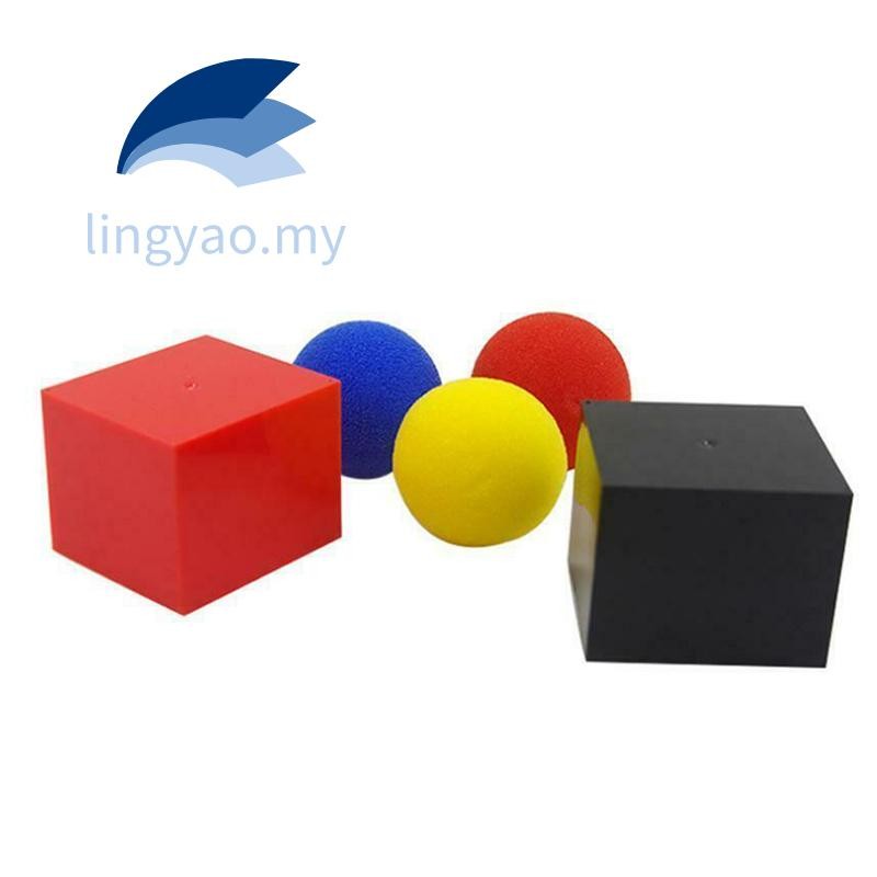 Magic Box In and Out Box with 3 Sponge Balls Magic Trick Performance ...