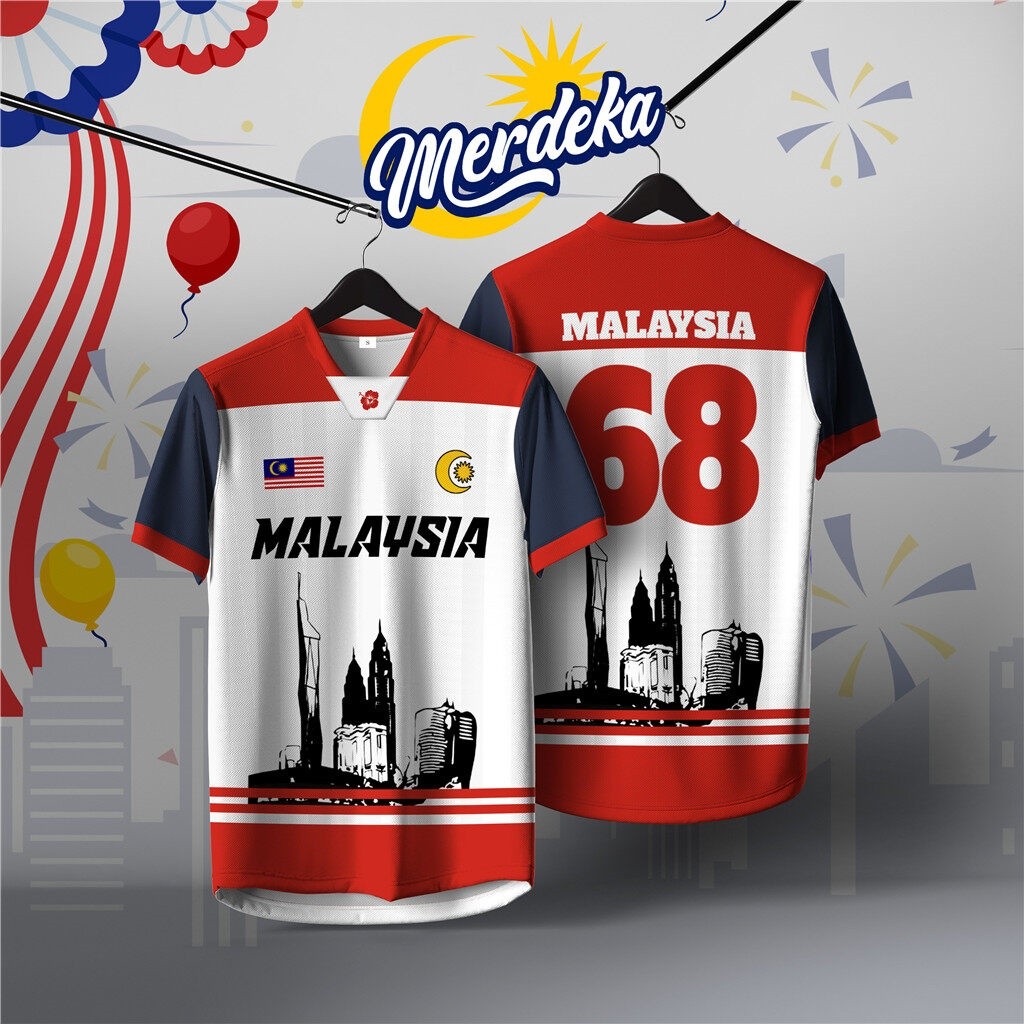 MERDEKA 68th Anniversary National Day T-Shirt Independence Day Short ...
