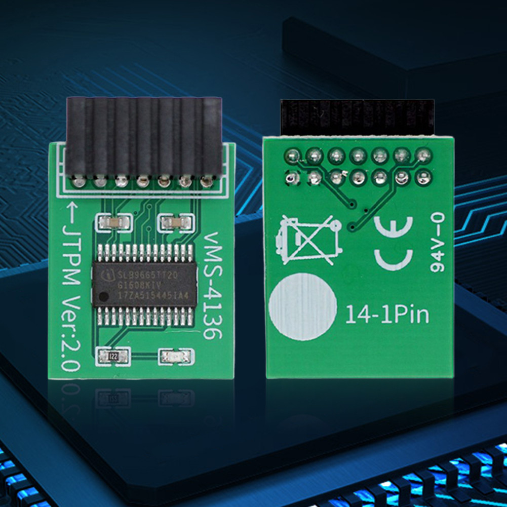 Tpm 2.0 Module Motherboard TPM Crypto Processor Security Encryption Module  - 20-Pin Crypto Processor For DDR4 Motherboards Windows 11 Tpm 2.0 Gigabyte  Tpm 2.0 Module