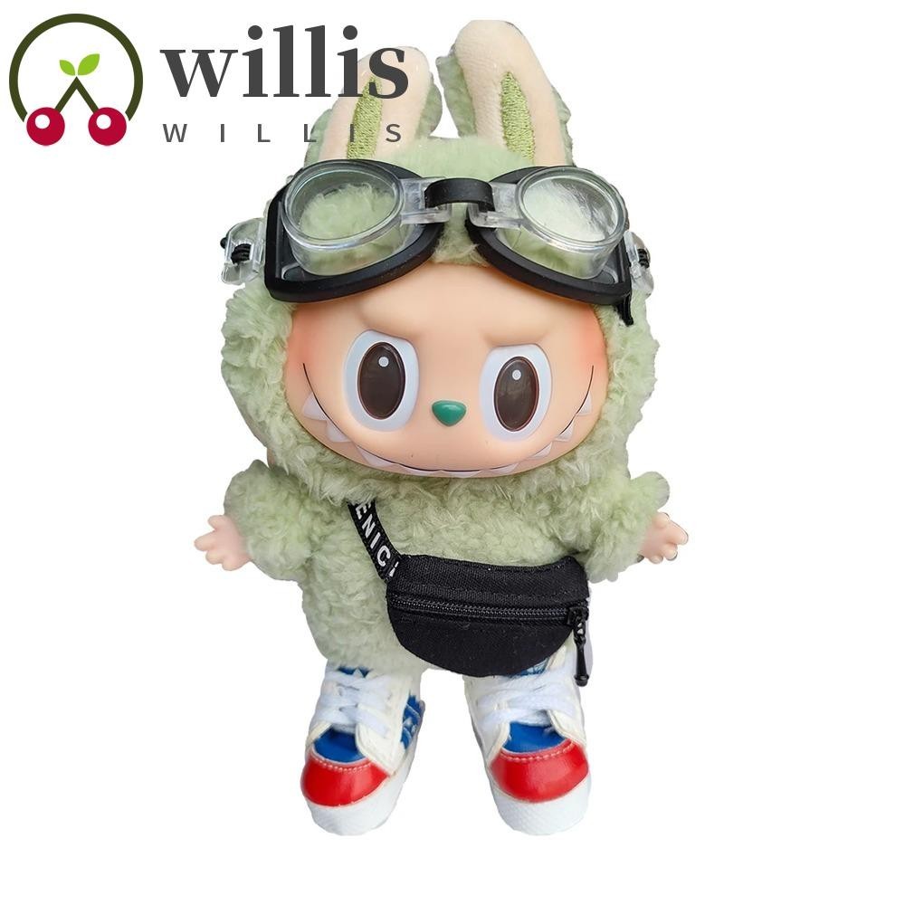 WILLIS Labubu Doll Mini Glasses, Transparent Doll Accessory Labubu Time