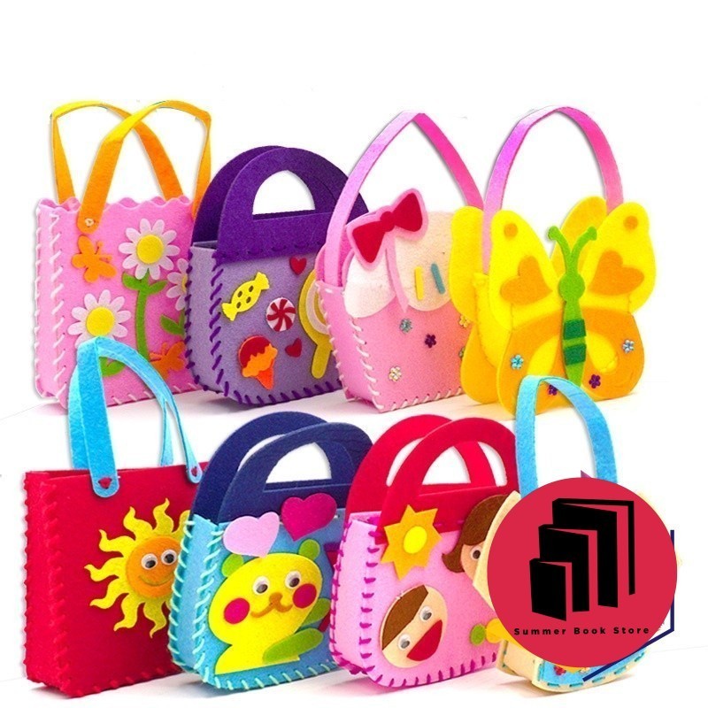 DIY EVA Cartoon Non Woven Handmade Bag Kids Children Kindergarten Art ...