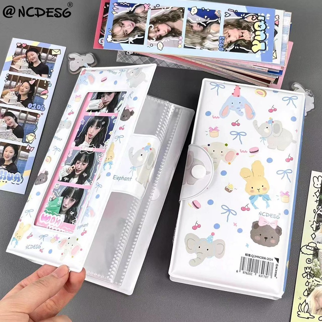 Kawaii Small Animals Life Four-compartment Snap Card Case Photo Album ...