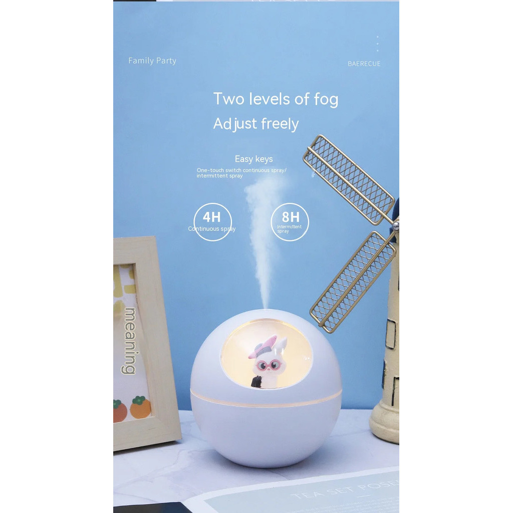 Elf Rabbit Humidifier Portable Cute Air Humidifier Aromatherapy ...