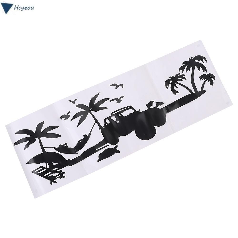 HCYEOU Dashboard Decal Glove Box Beach Scenery Vinyl Sticker, Vinyl ...