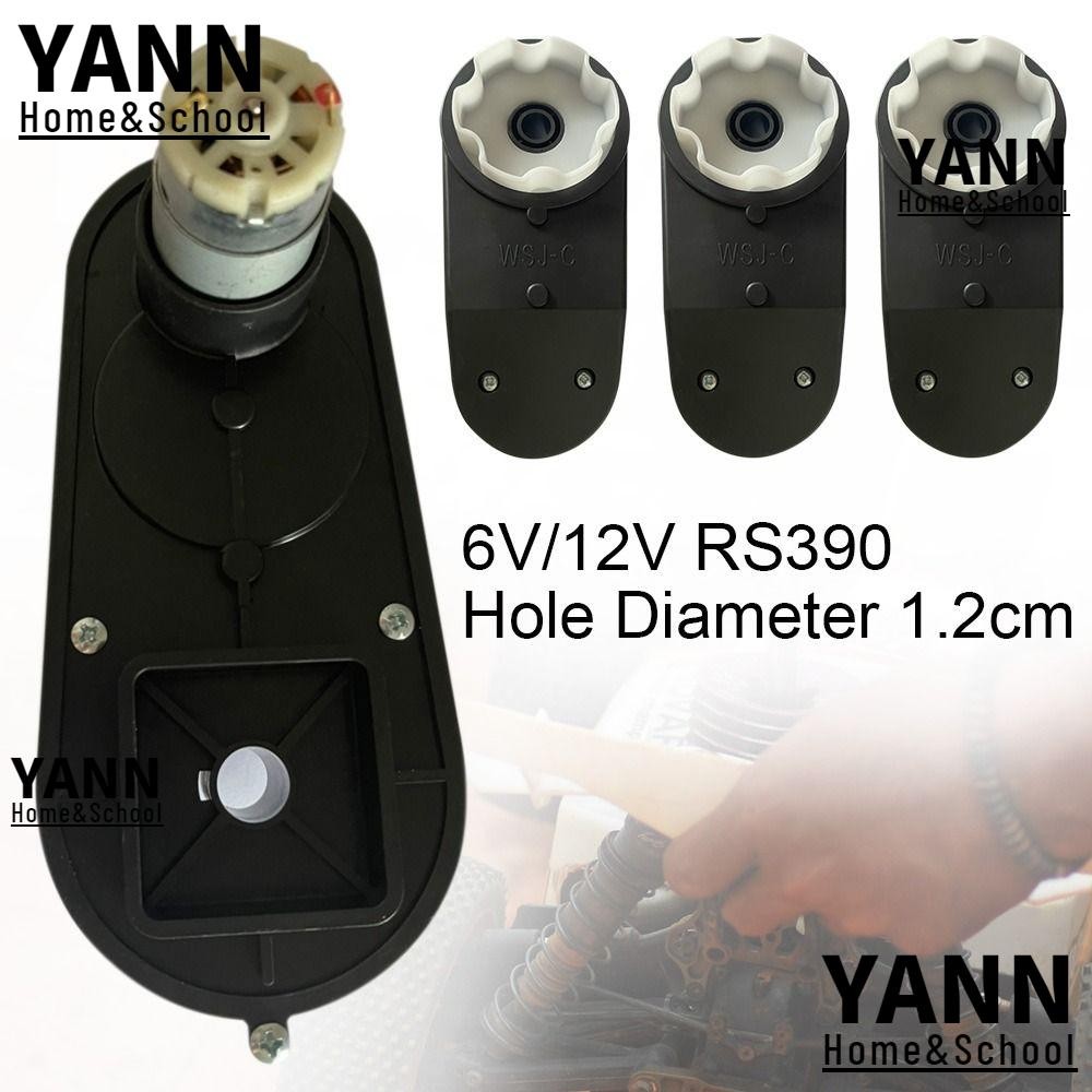 YANN Electric Gearbox, Hole Diameter 1.2cm 6V/12V RS390 Replacement