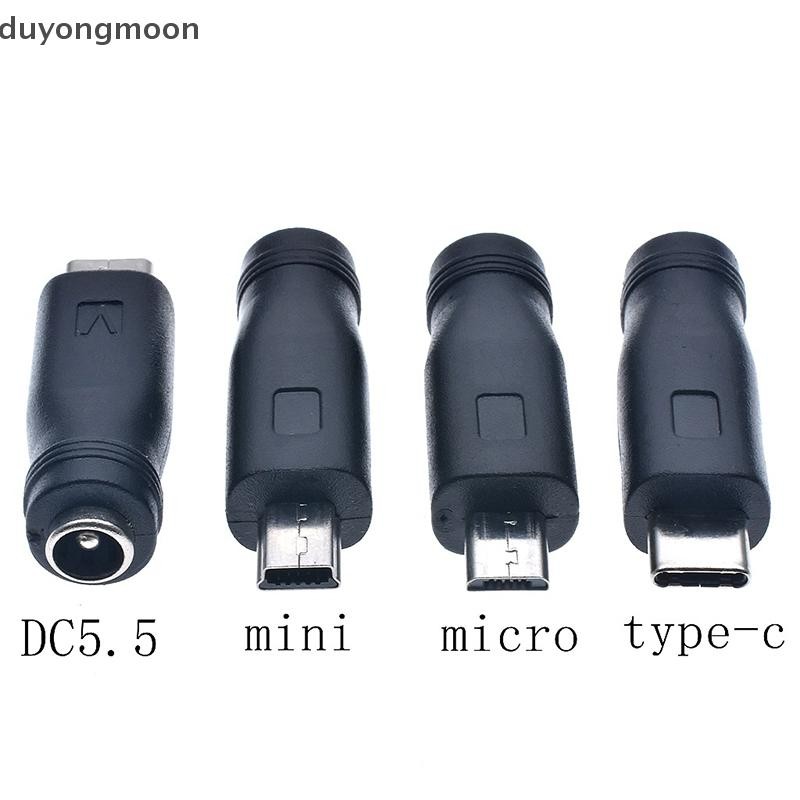 (duyongmoon) Type C / Tablet Micro USB 2.0 To DC 5.5x2.1 Mm Power Jack ...